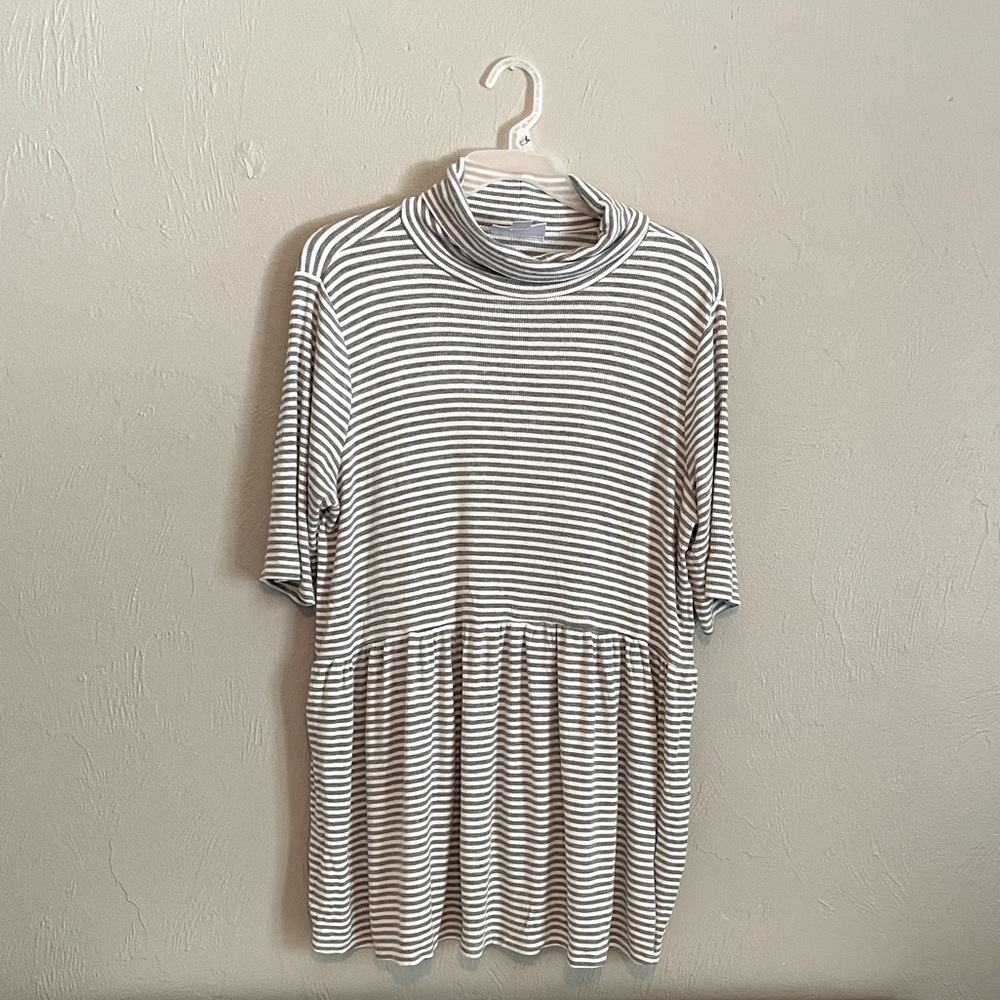 Motherhood maternity XL, gray/striped top